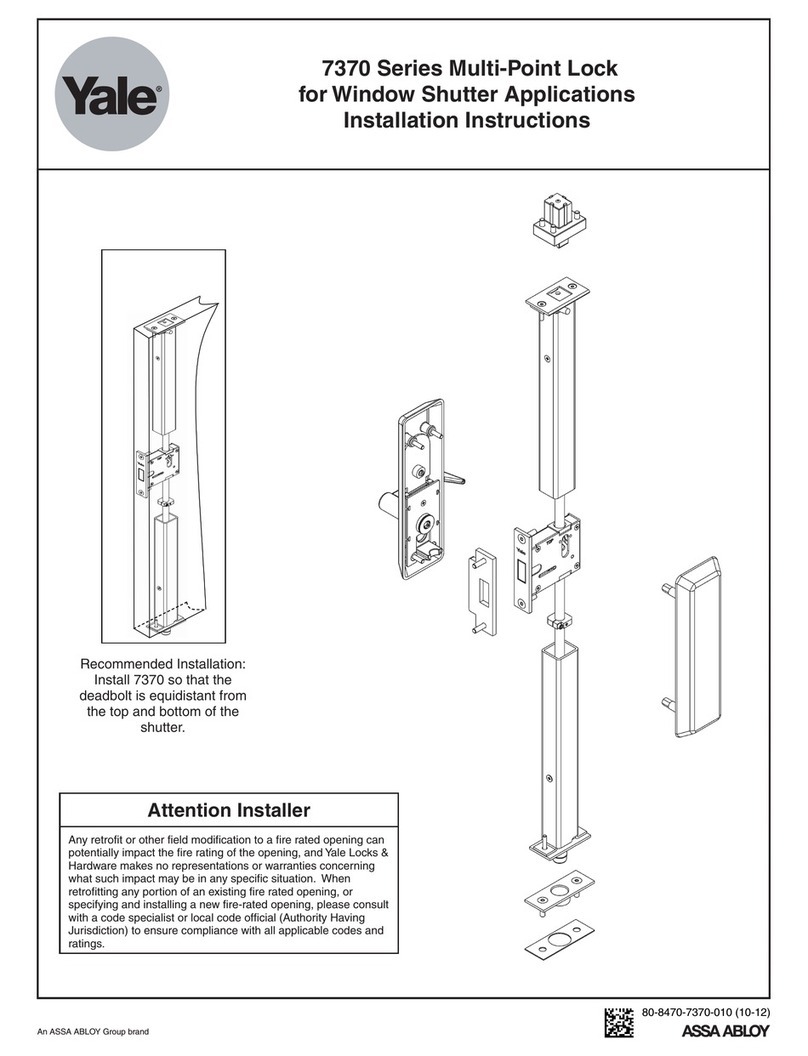 Assa Abloy Yale 7370 Series User manual