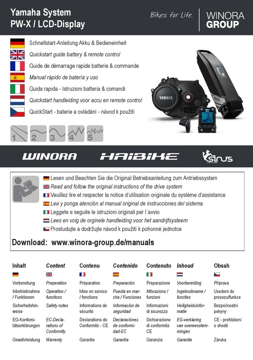 Yamaha PW-X quick start guide