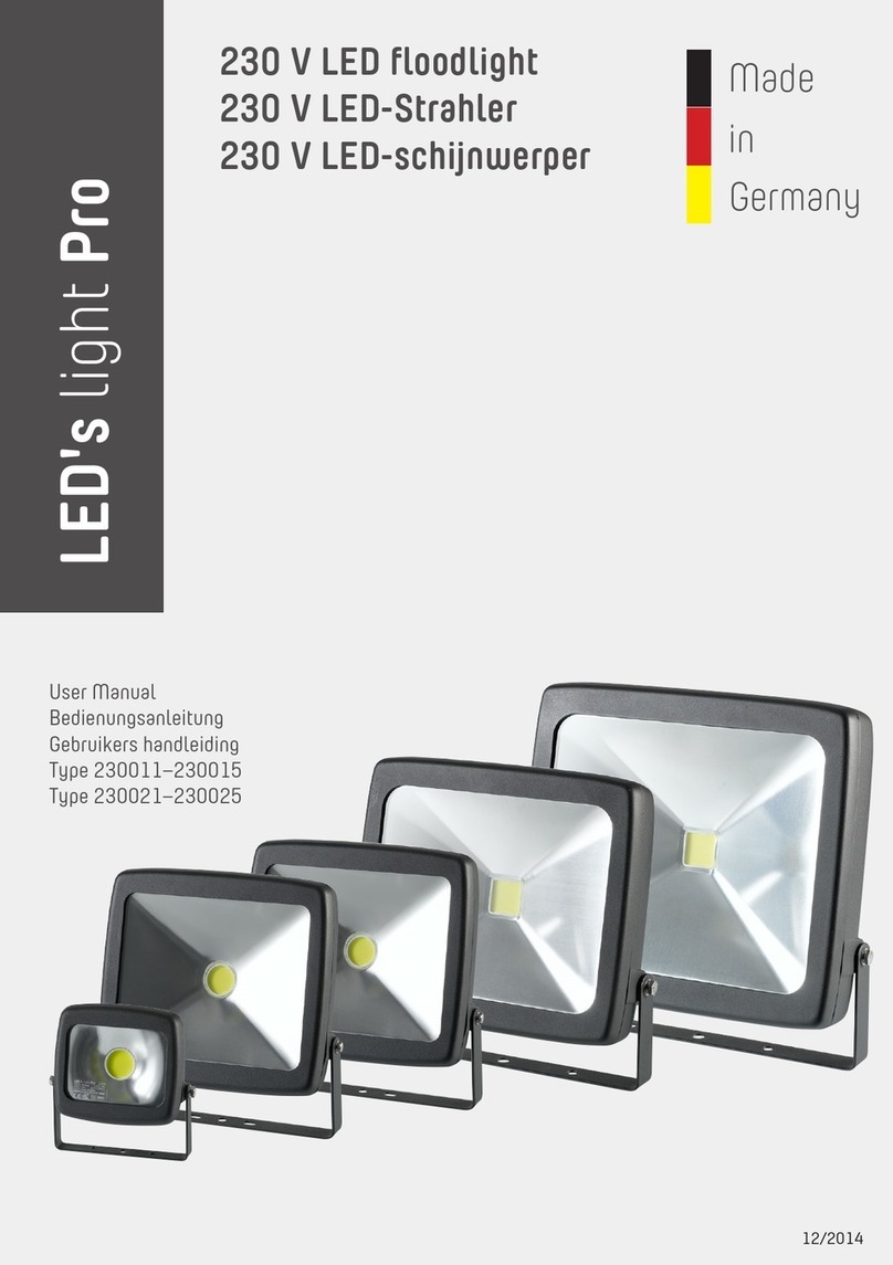 shada LED's light Pro Series user manual