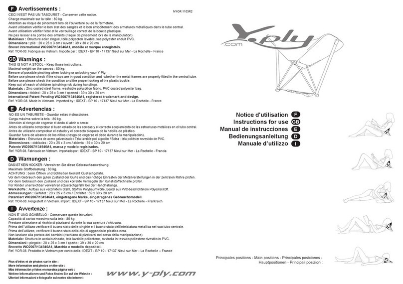 Y.ply YOR-08 Instructions for use