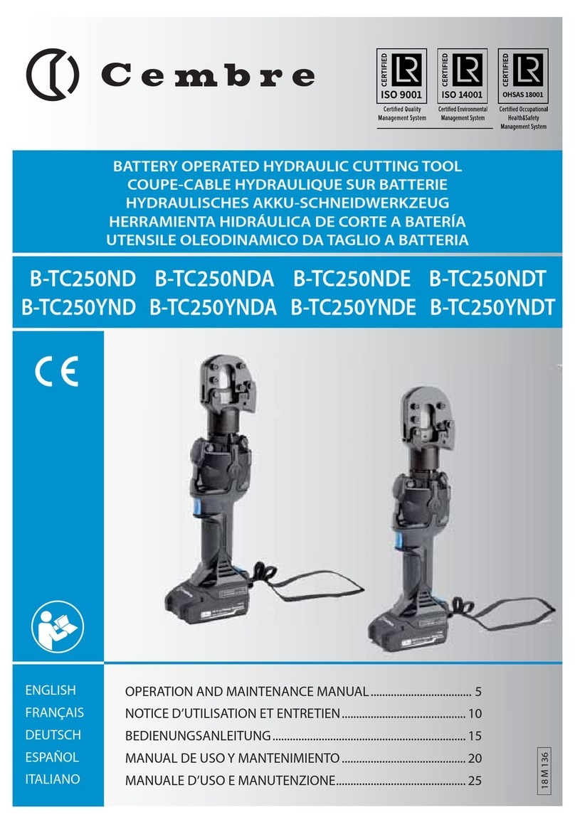 Cembre B-TC250NDA User manual