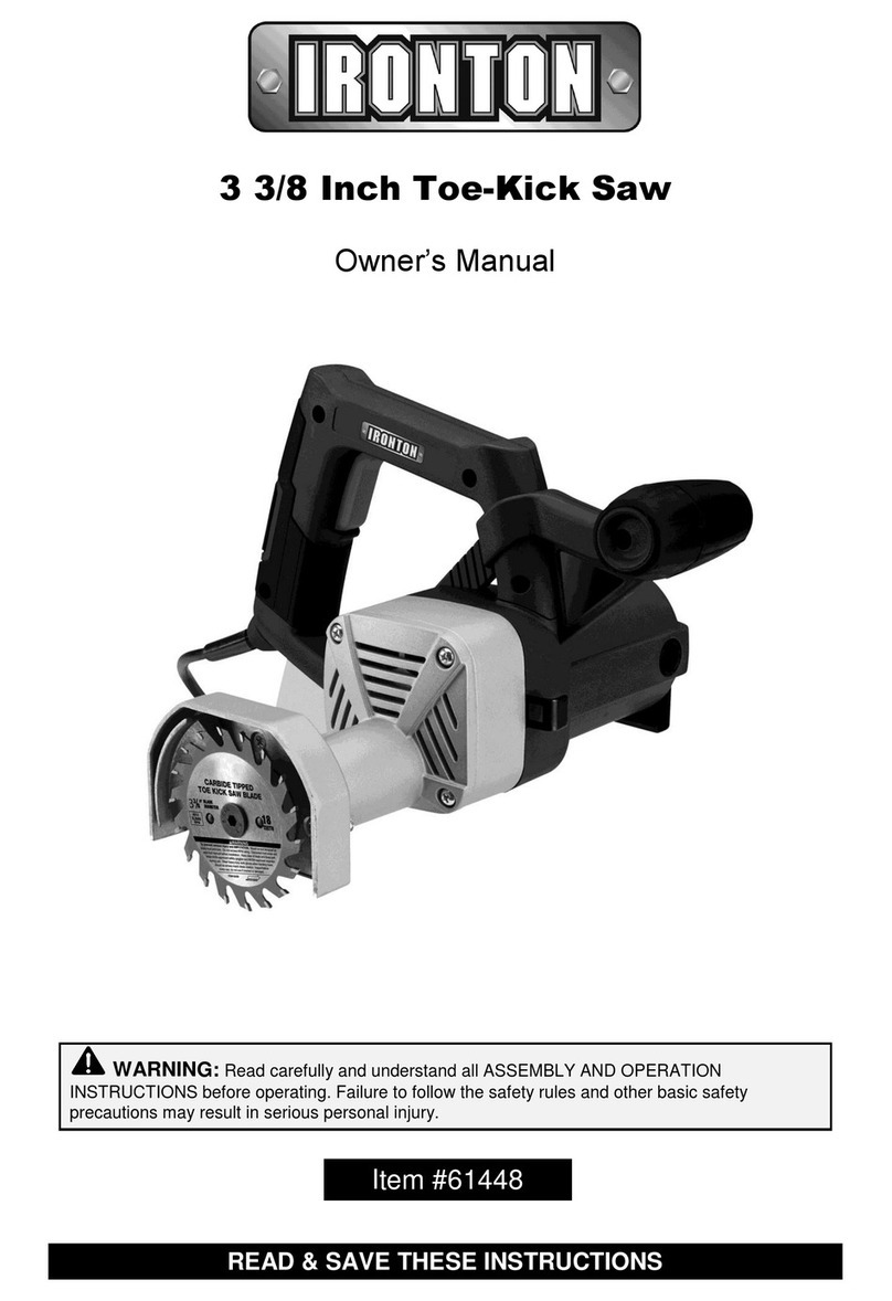 Ironton 61448 owner's manual