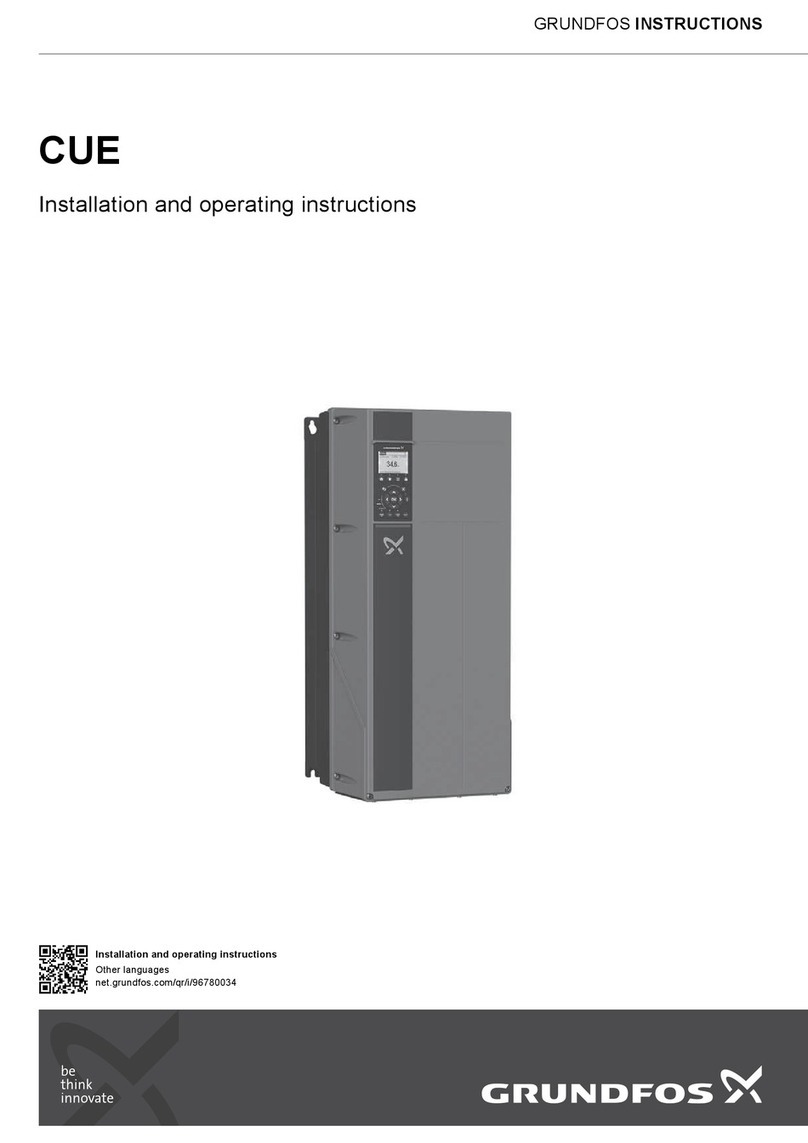 Grundfos CUE Series Installation and operating instructions