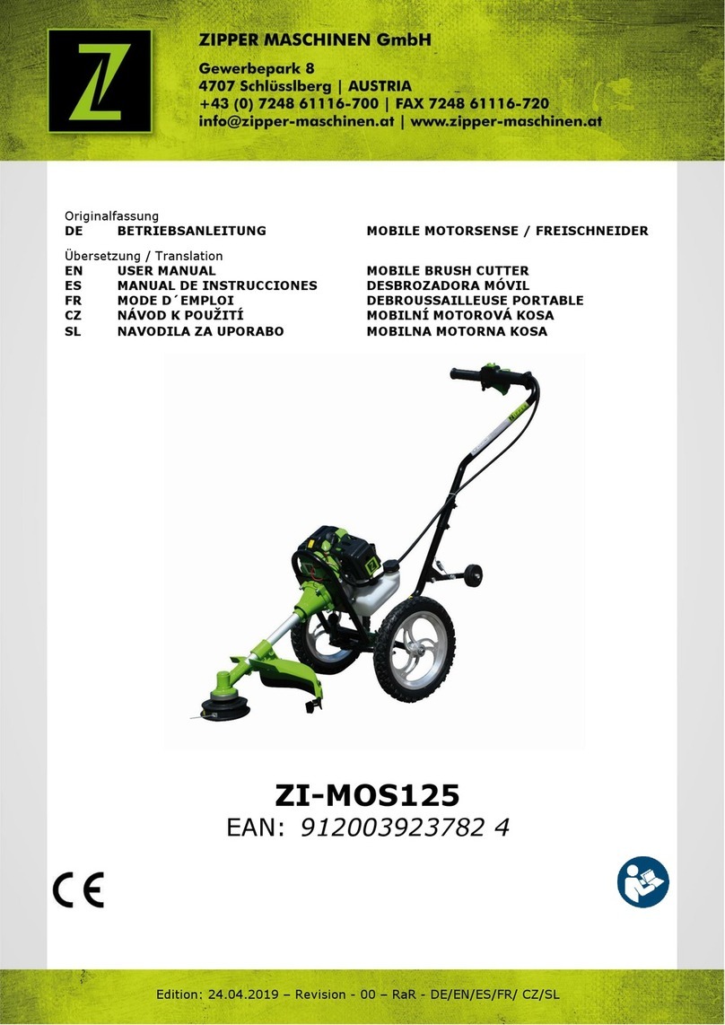 Zipper Mowers ZI-MOS125 user manual Zipper Mowers ZI-MOS125 user manual
