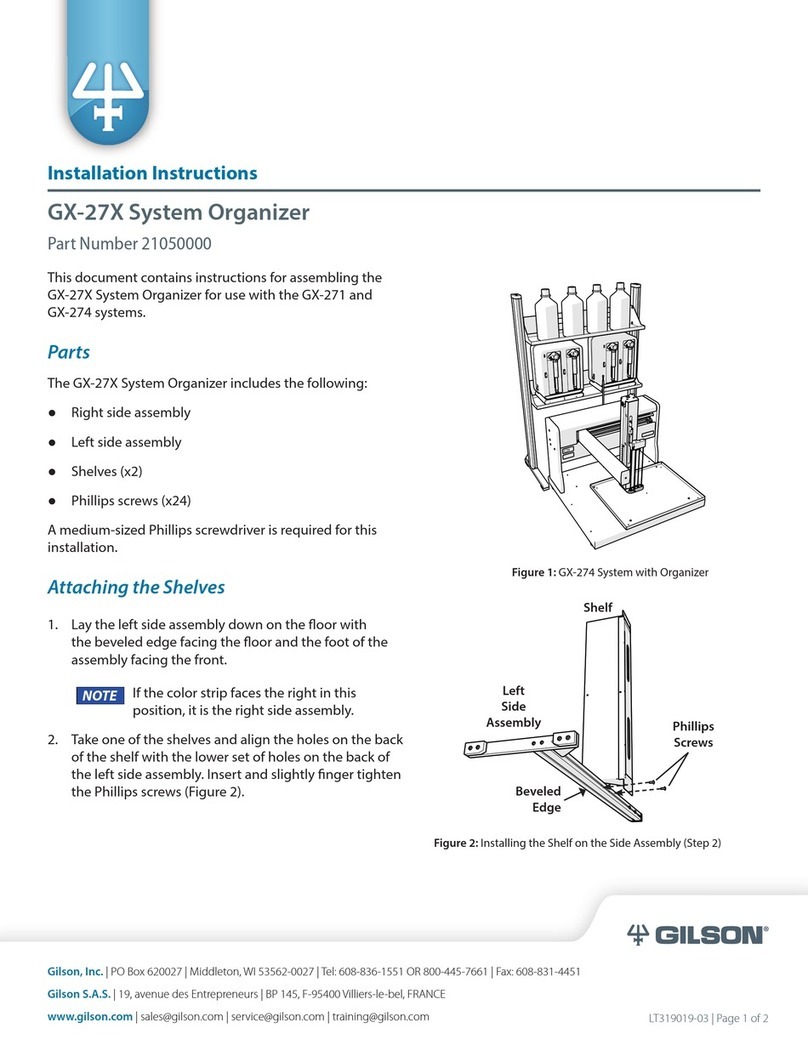 Gilson GX-27X Series User manual