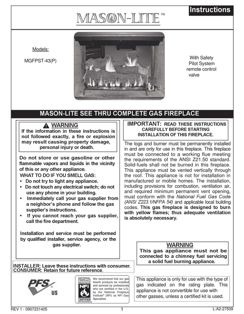 Mason-Lite MGFPST-43 instructions Mason-Lite MGFPST-43 instructions