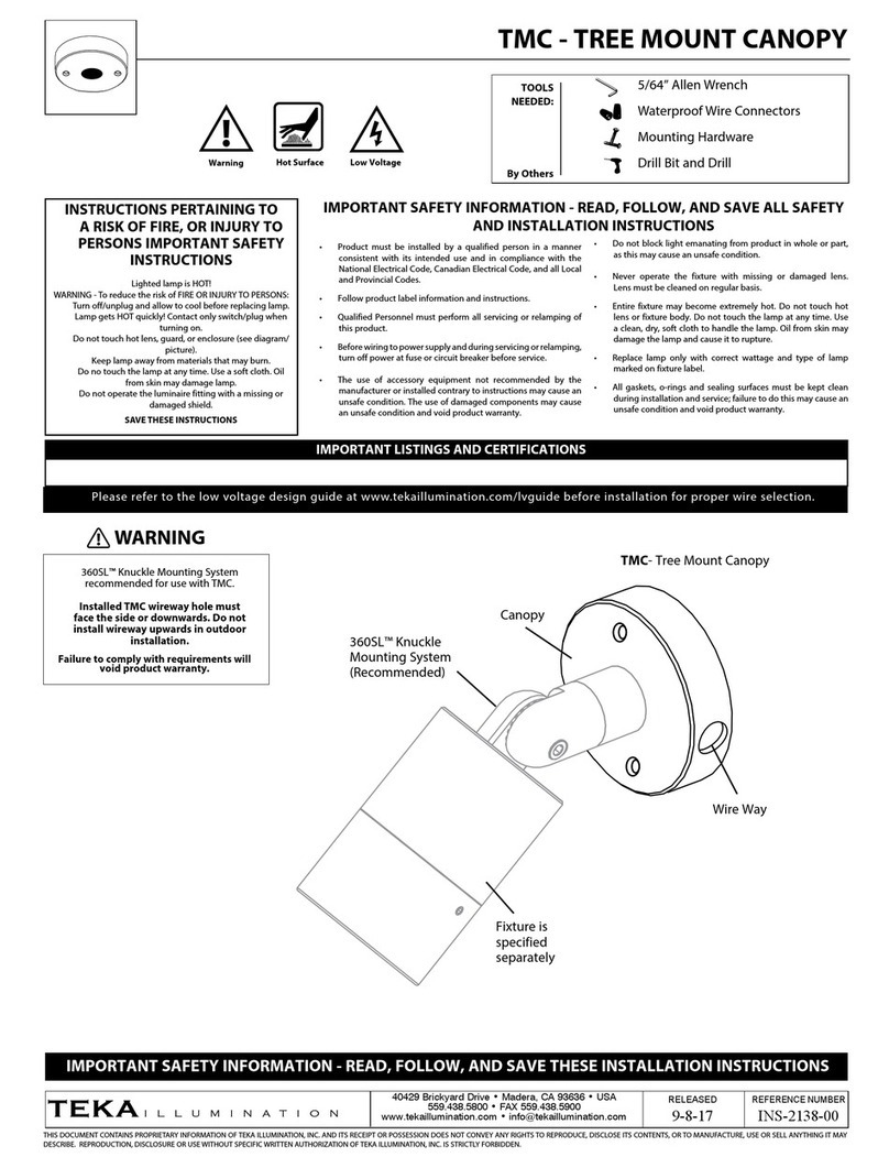 TEKA ILLUMINATION TMC User manual