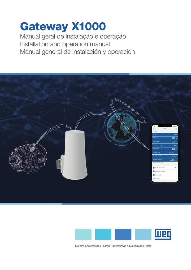 WEG X1000 Installation and operation manual