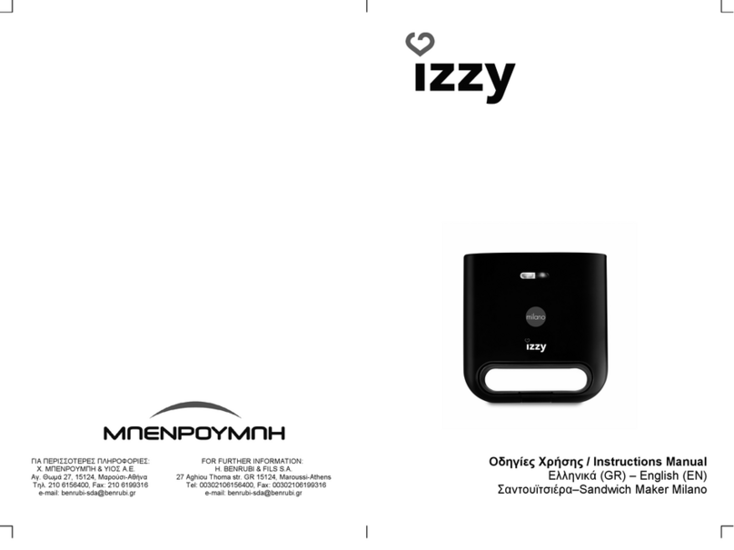 BENRUBI Izzy Milano instruction manual