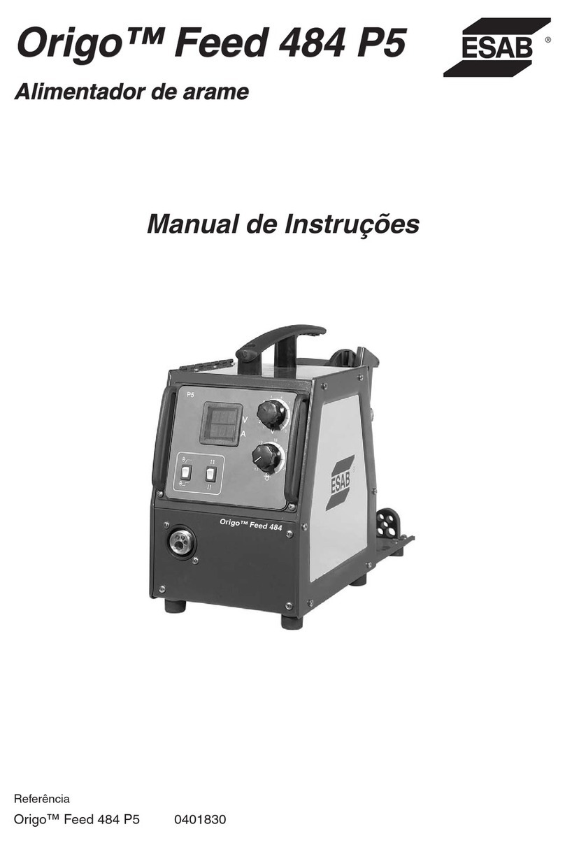 ESAB Origo Feed 484 P5 User manual