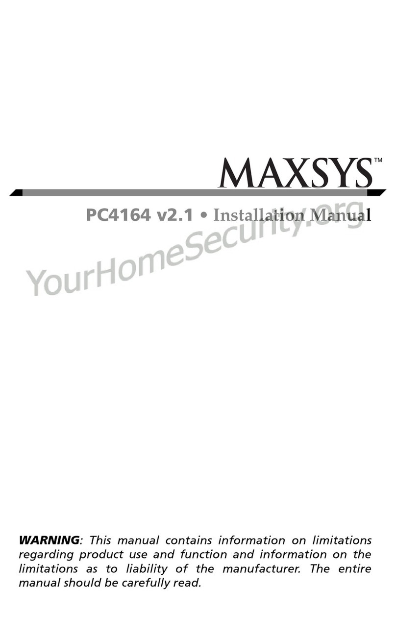 DSC Maxsys PC4164 installation manual