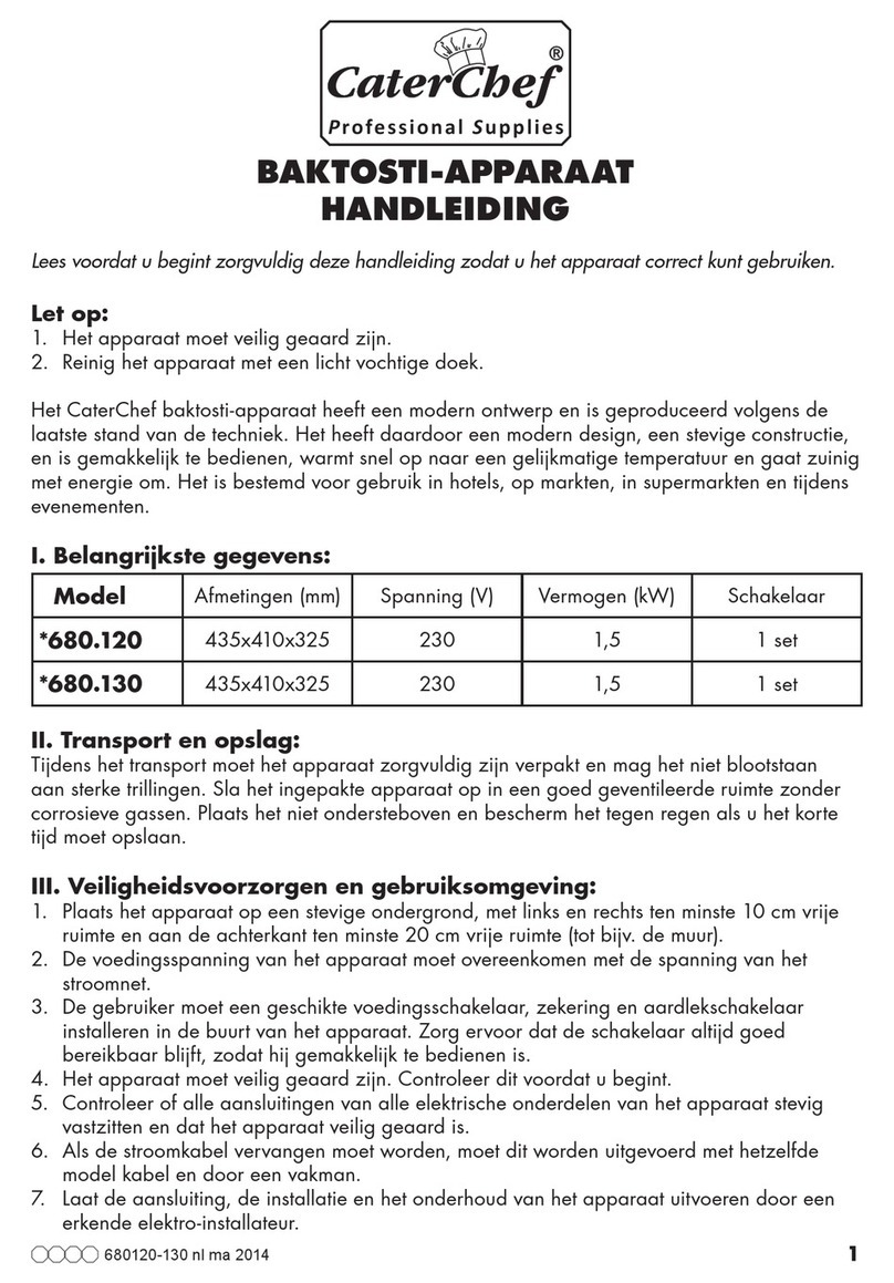Cater Chef 680.120 manual
