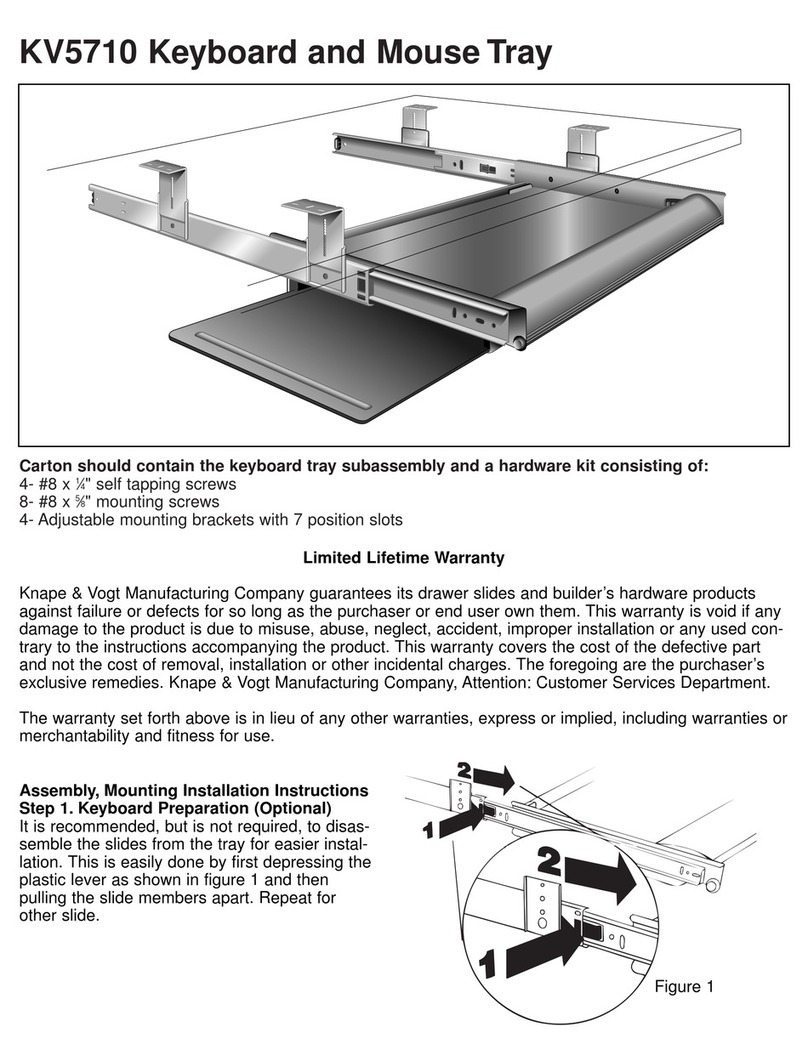 Woodworker's Hardware KV5710 quick start guide