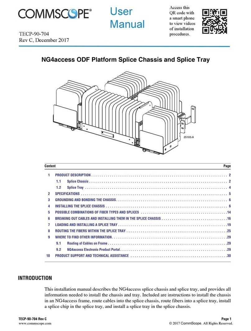 CommScope NG4access ODF Platform Value-Added Module user manual