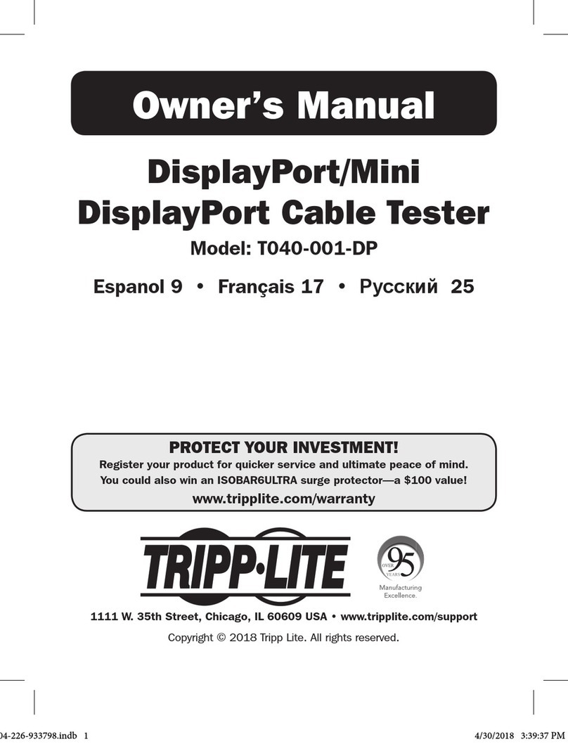 Tripp Lite T040-001-DP owner's manual