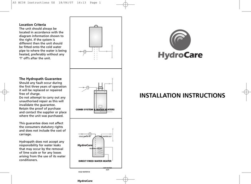 HydroCare HC44 installation instructions