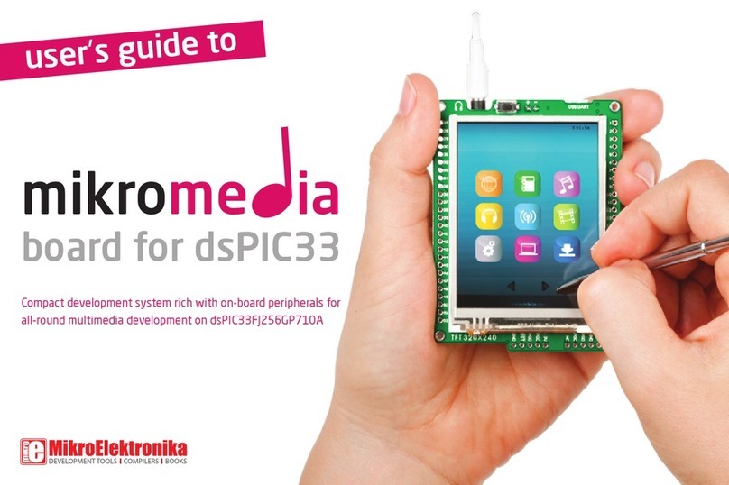 mikroElektronika mikromedia for dsPIC3 User manual