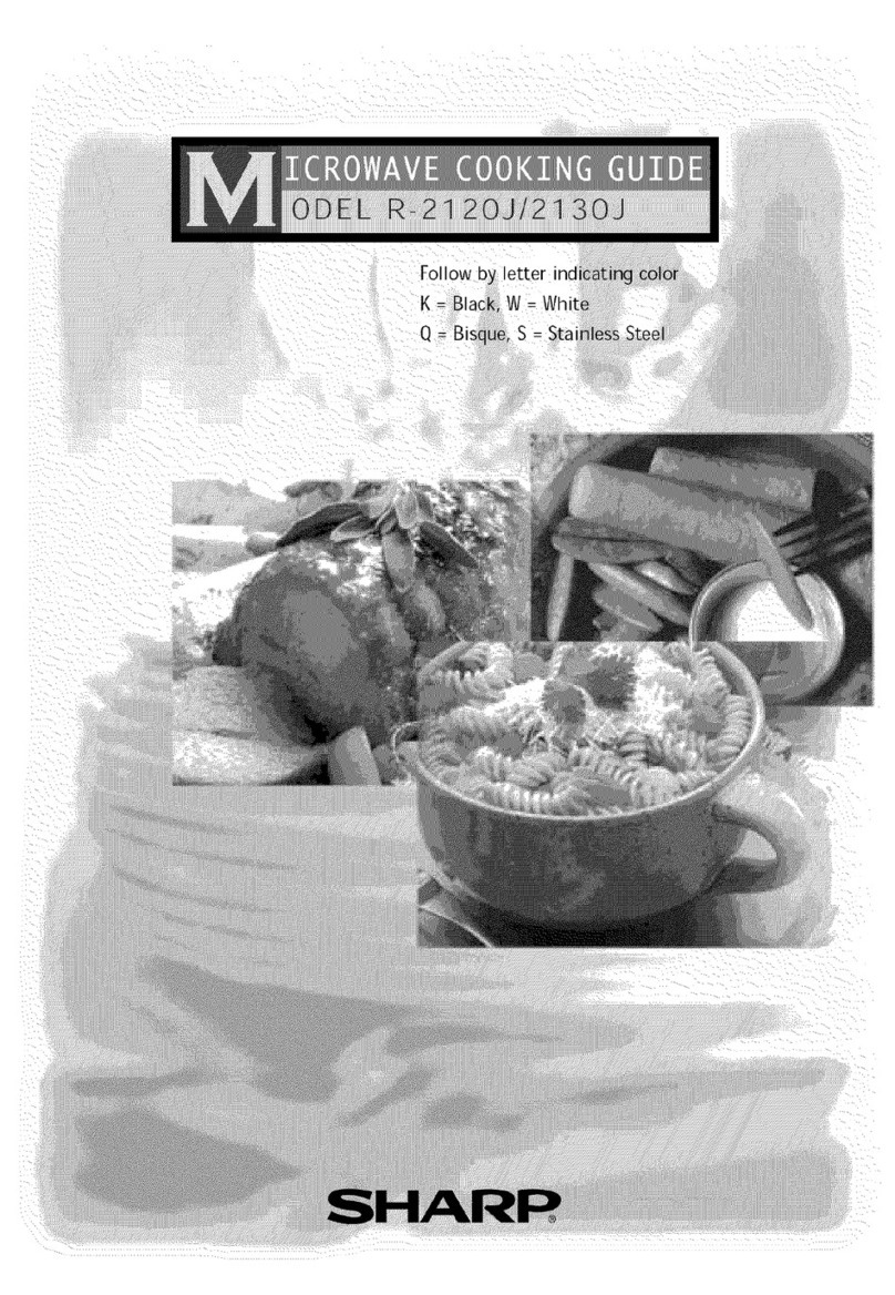 Sharp R-2120J Use and care manual