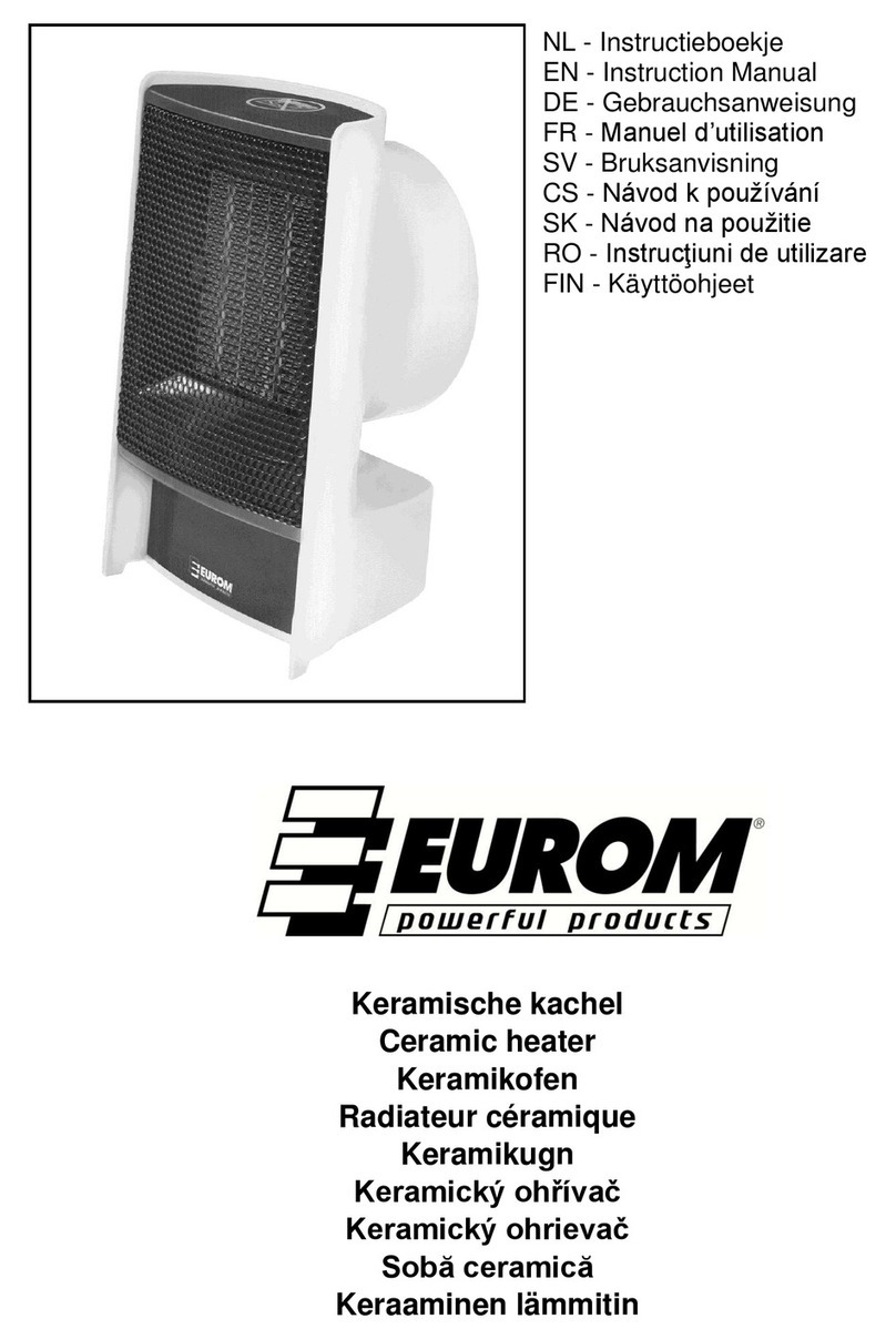 EUROM Safe-t-Heater Mini500 User manual
