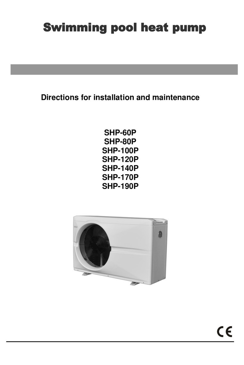 SpaNet SHP-60P Directions for installation and maintenance