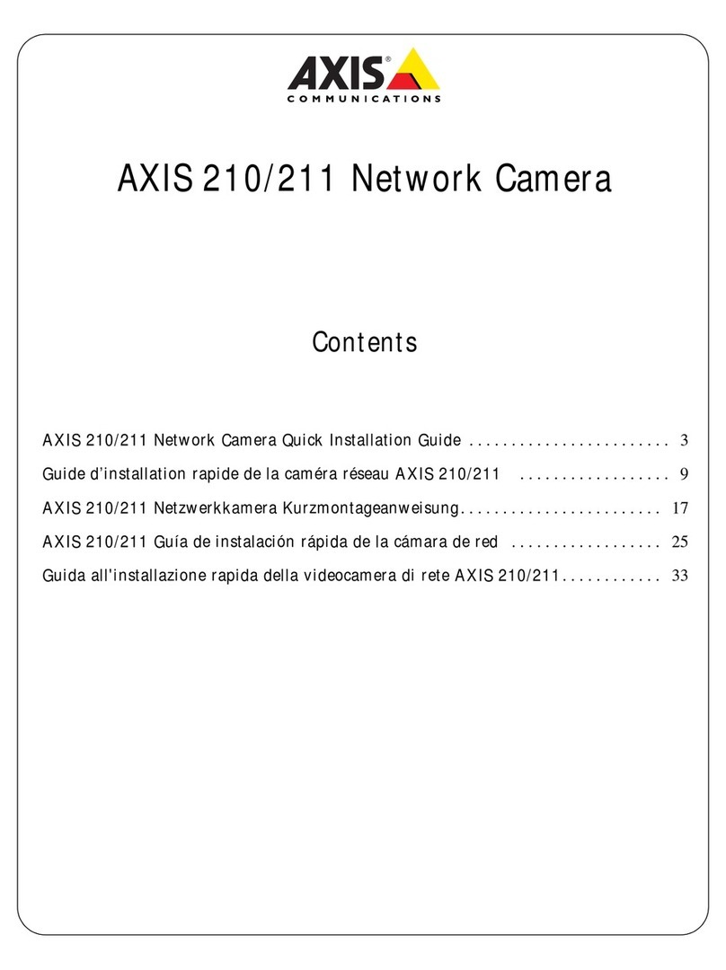 Axis Axis 210 User manual Axis Axis 210 User manual