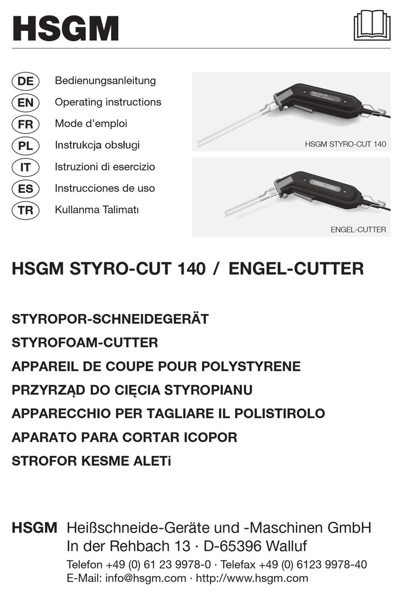 HSGM ENGEL-CUTTER User manual