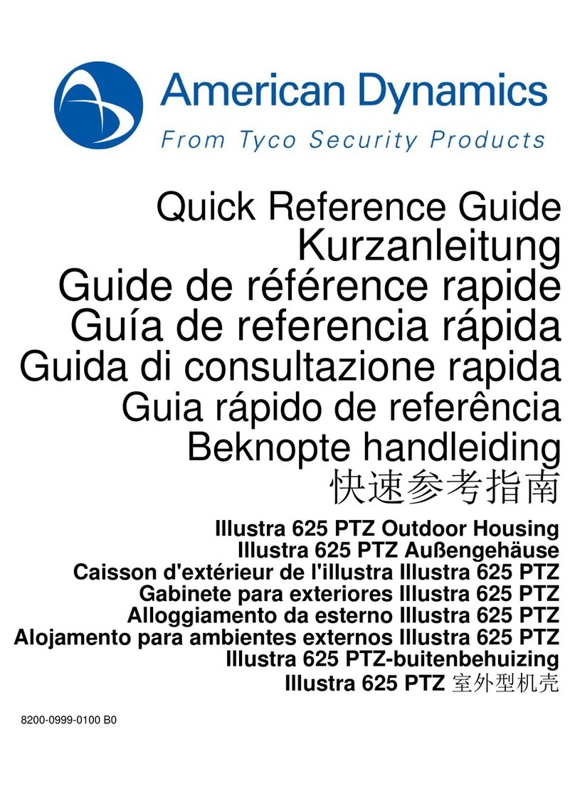 Tyco American Dynamics Illustra 625 User manual