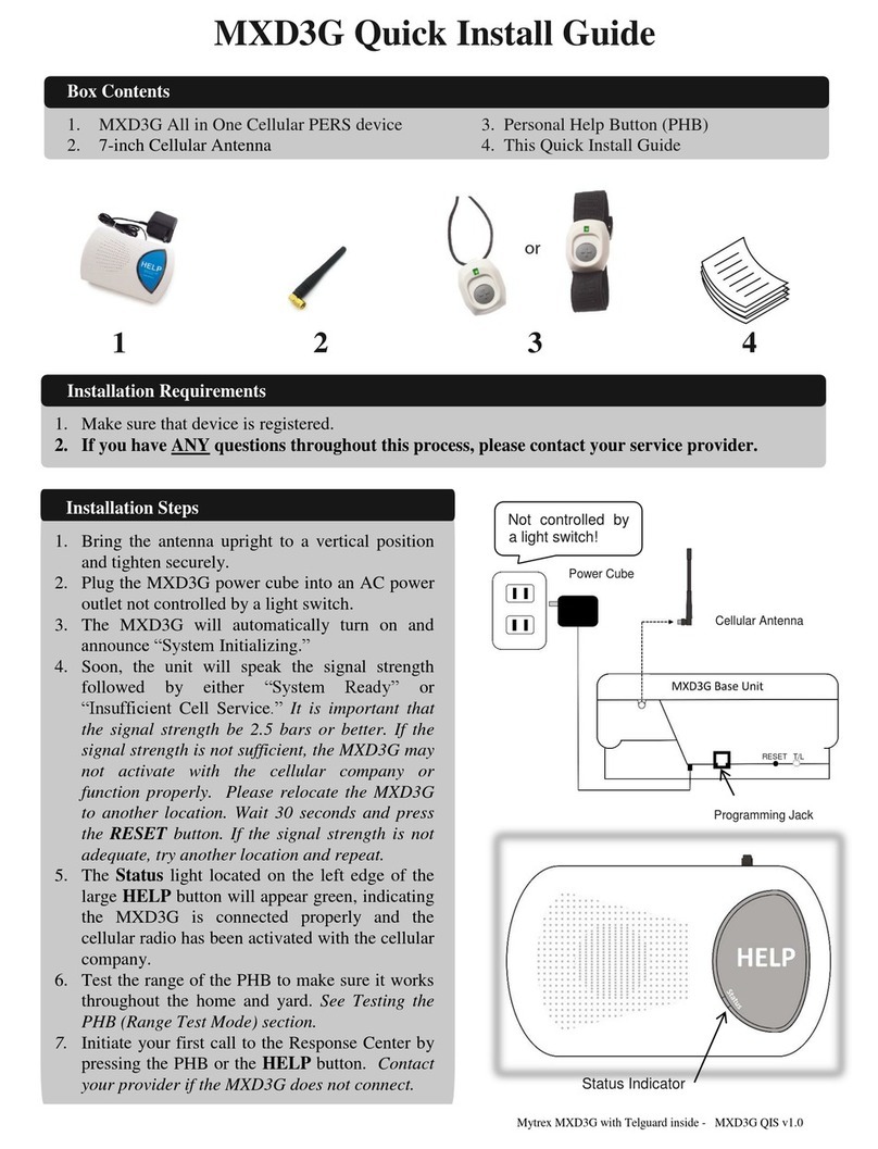 Mytrex MXD3G Quick install guide