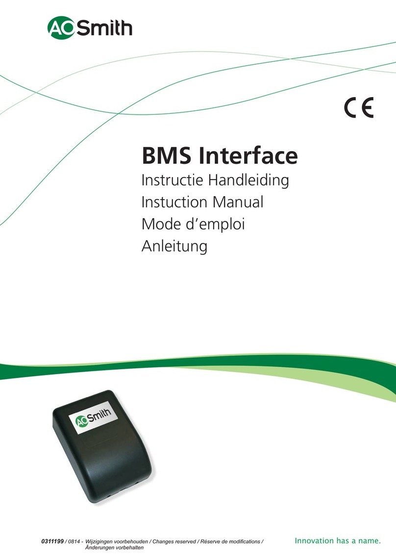 A.O. Smith BMS Interface User manual