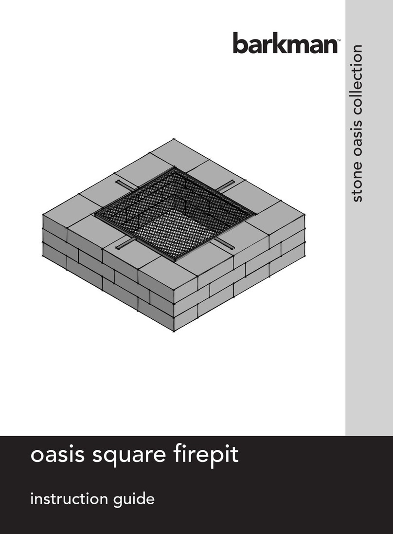 barkman oasis square firepit Instruction guide