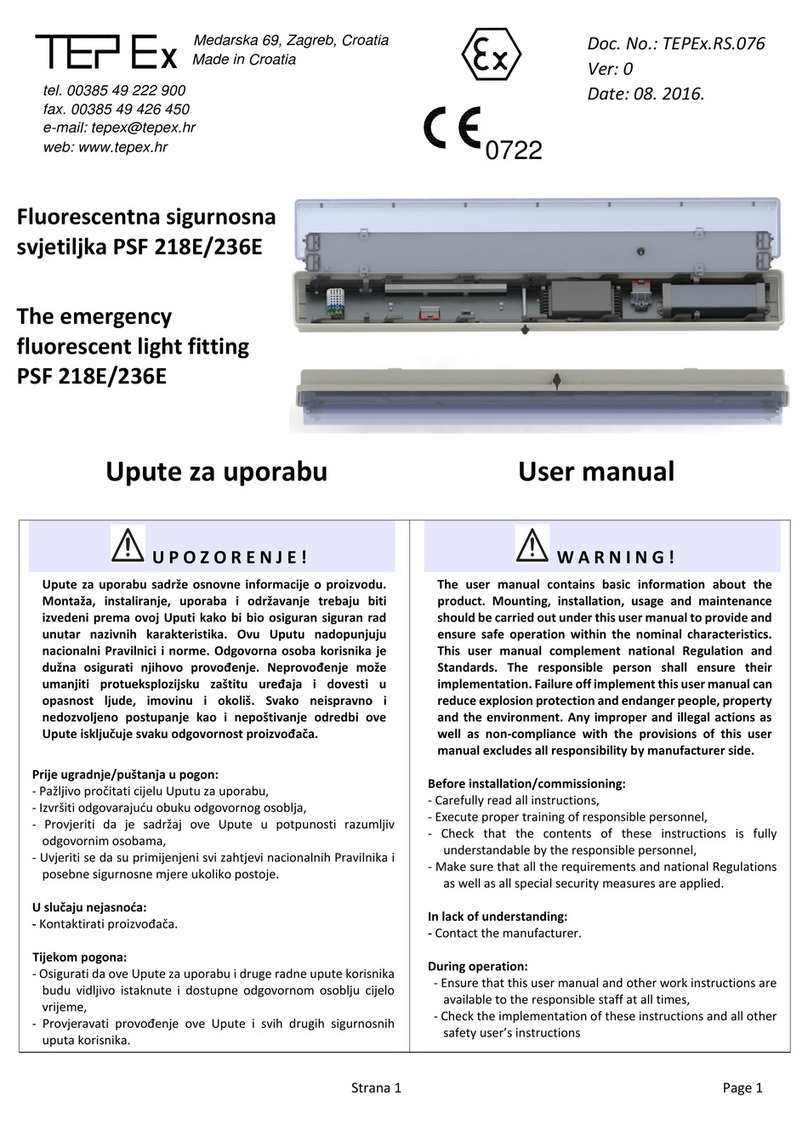 Tepex PSF 218E user manual