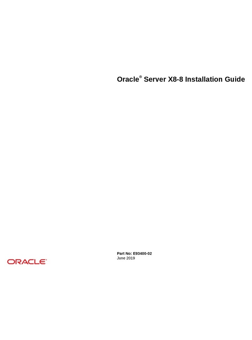 Oracle X8-8 User manual
