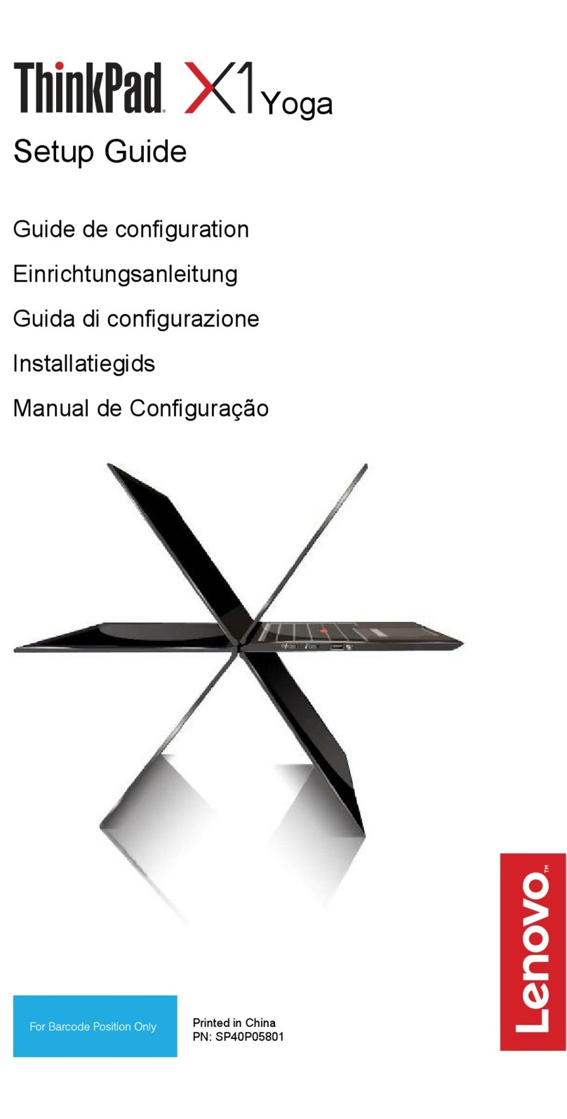 Lenovo ThinkPad X1 Yoga User manual