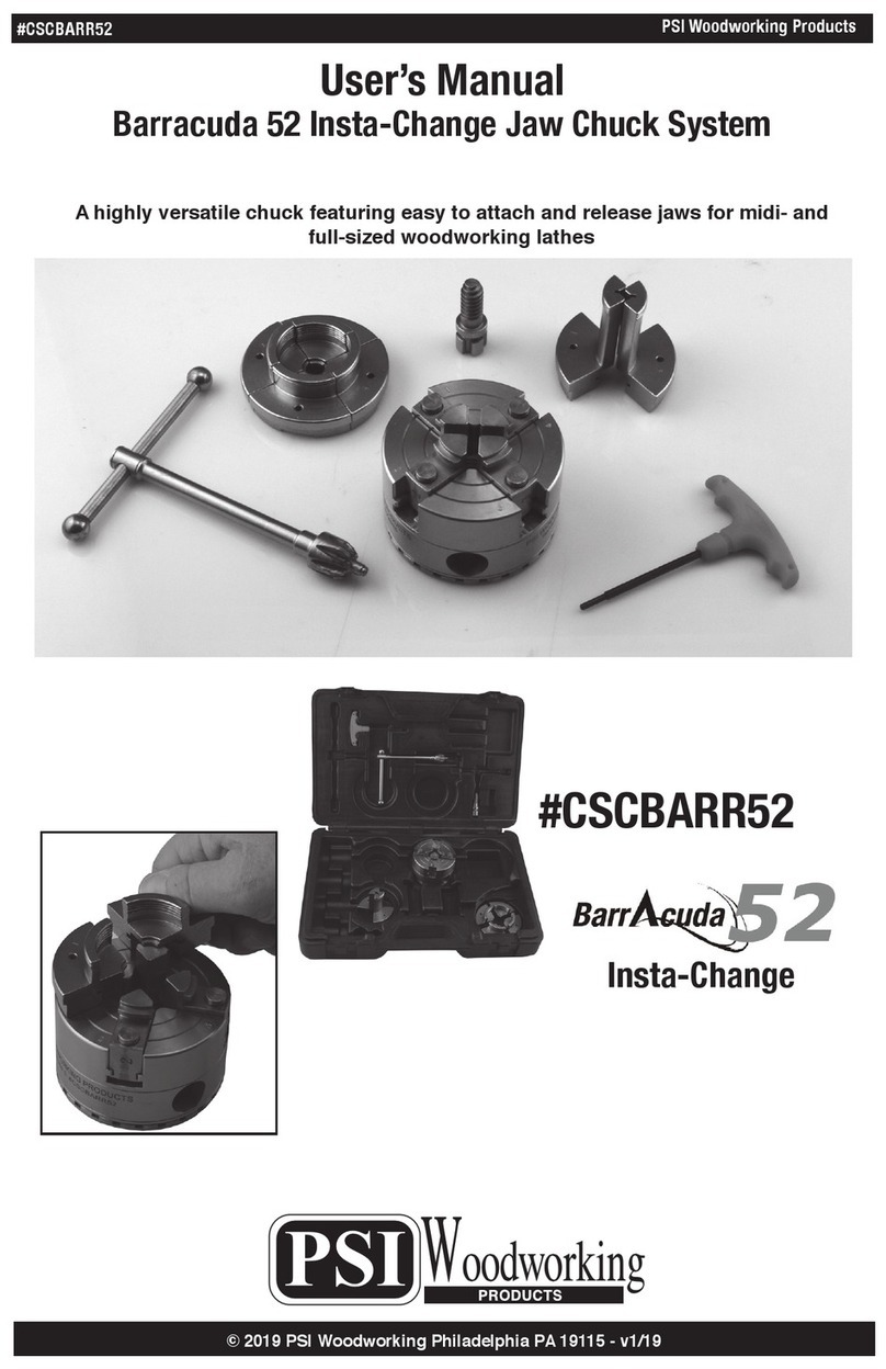 PSI Woodworking Products Barracuda 52 User manual