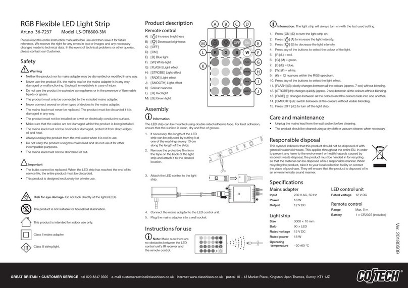 CO/Tech LS-DT8800-3M User manual