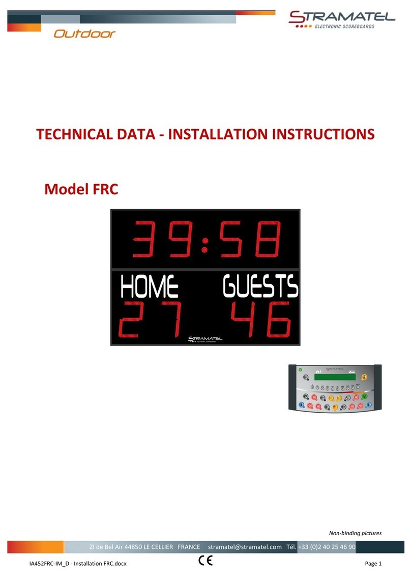 Stramatel FRC Technical Data and Installation Instructions