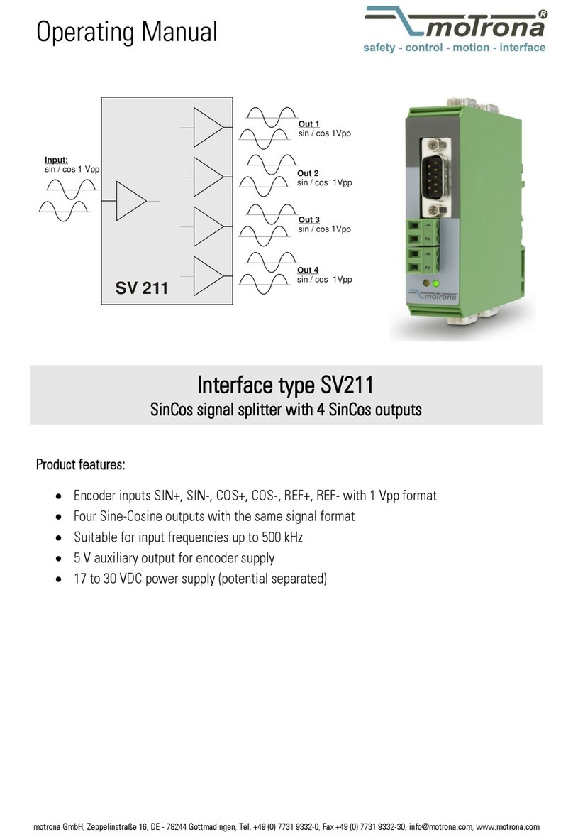 Motrona SV211 operating manual