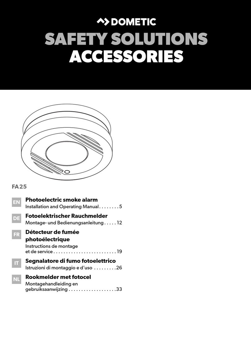 Dometic FA25 Installation and operating manual