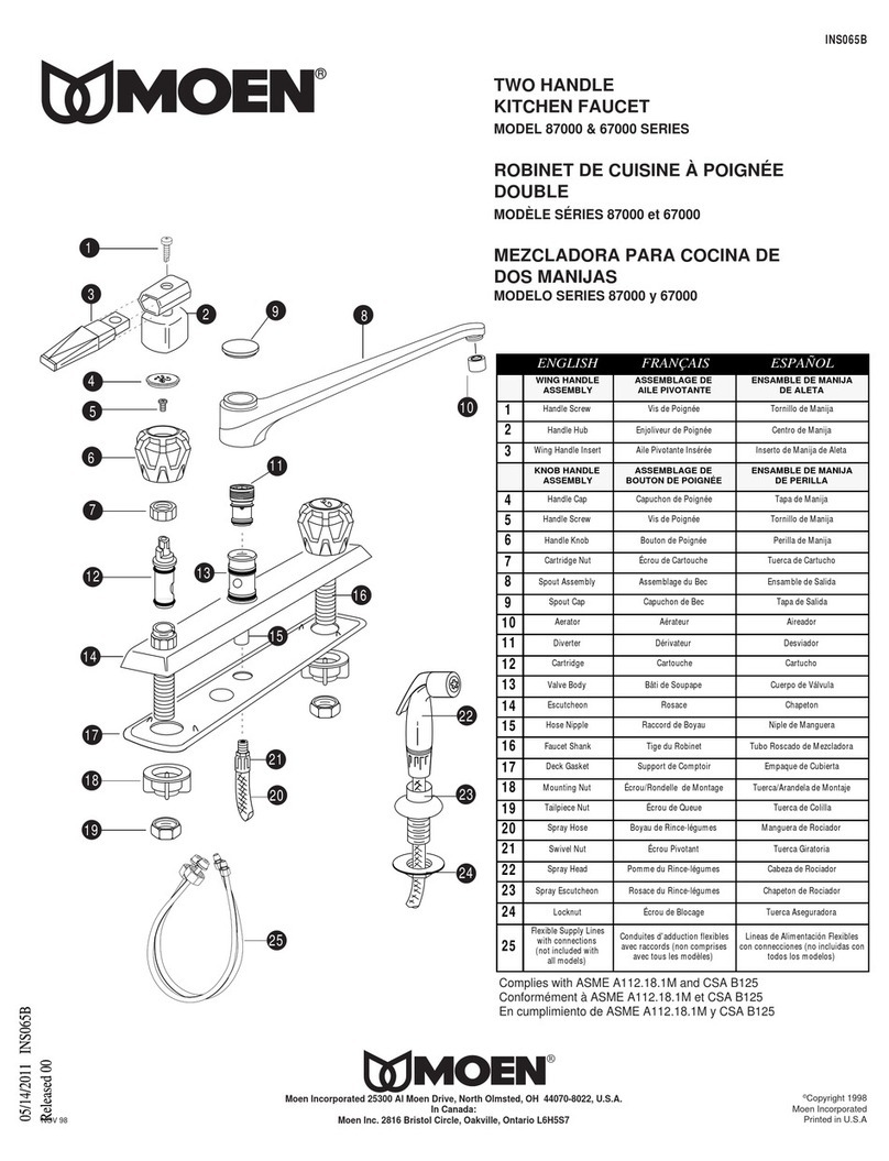 Moen 87000 Series manual