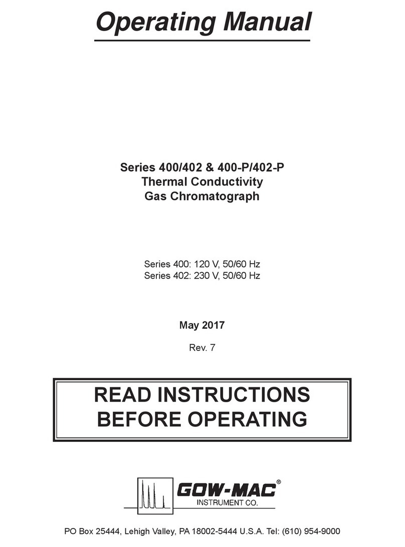 Gow-Mac 400 Series operating manual