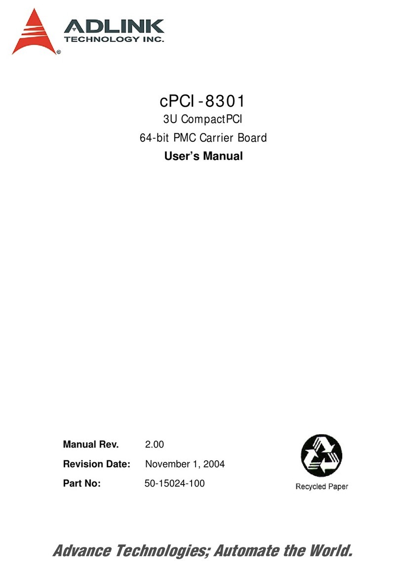 ADLINK Technology cPCI-8301 User manual