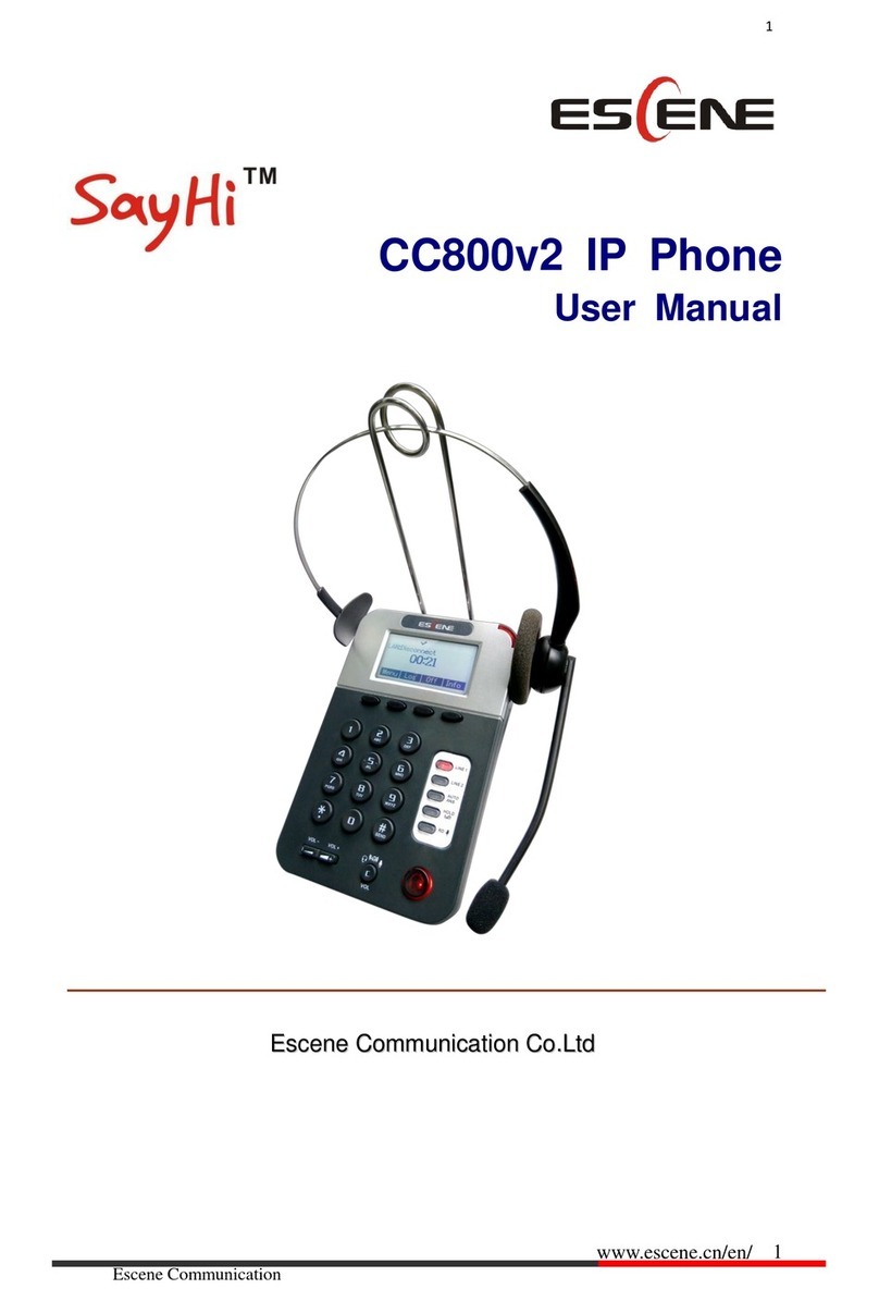 Escene SayHi CC800v2 User manual Escene SayHi CC800v2 User manual