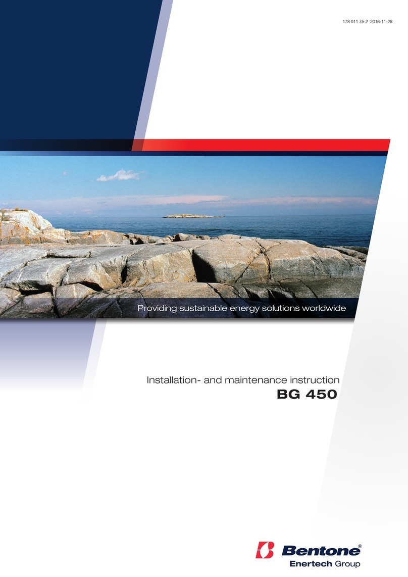 Enertech Bentone BG 450 Installation and maintenance  instruction