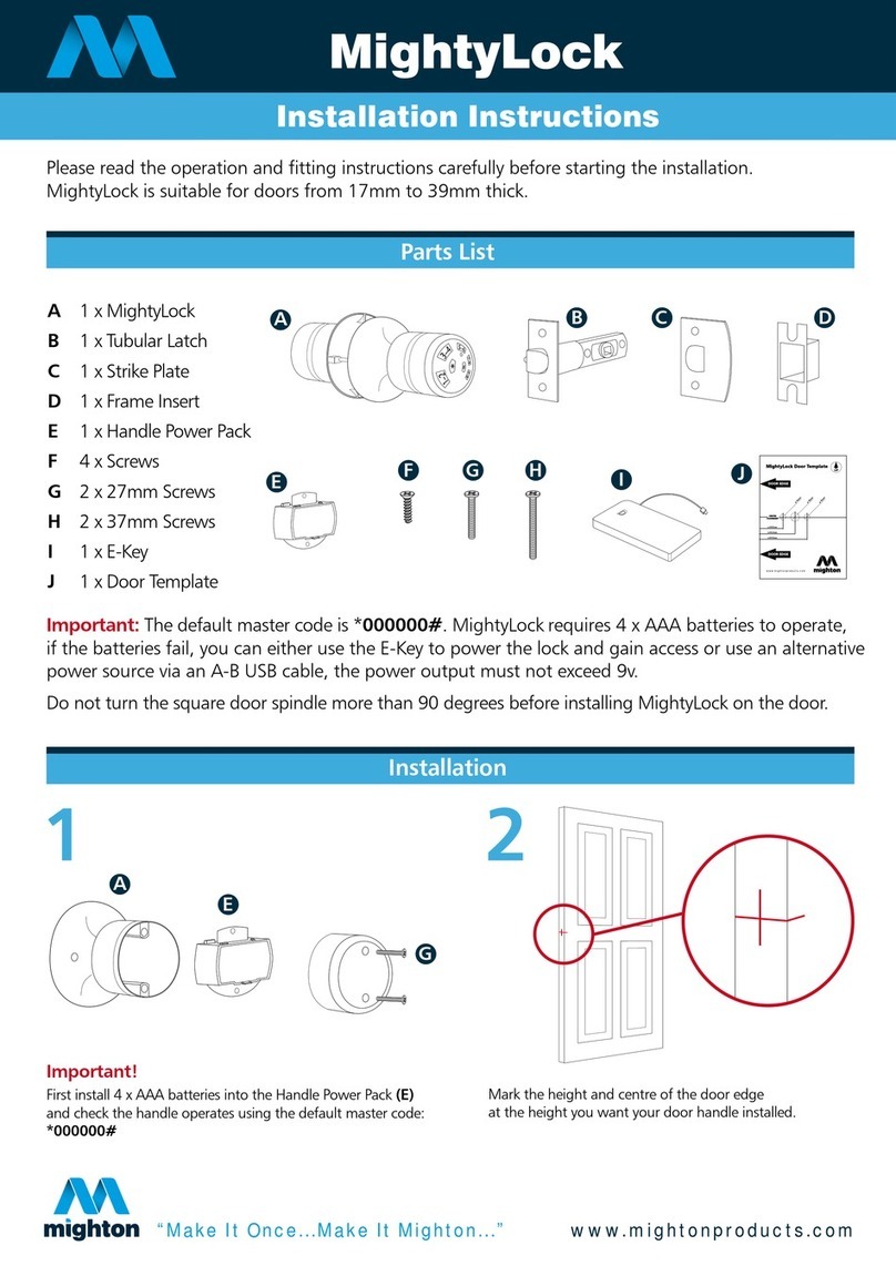 Mighton MightyLock User manual