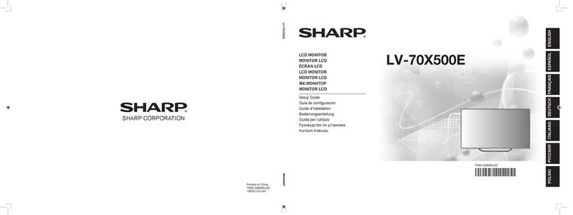 Sharp LV-70X500E User manual Sharp LV-70X500E User manual