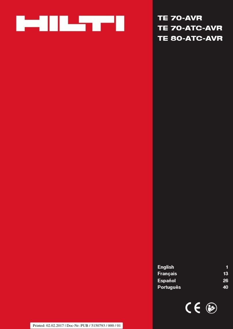 Hilti TE 70-AVR User manual
