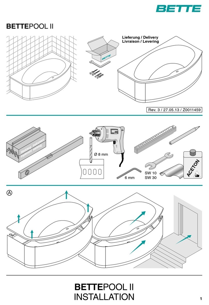 BETTE BETTEPOOL II User manual BETTE BETTEPOOL II User manual