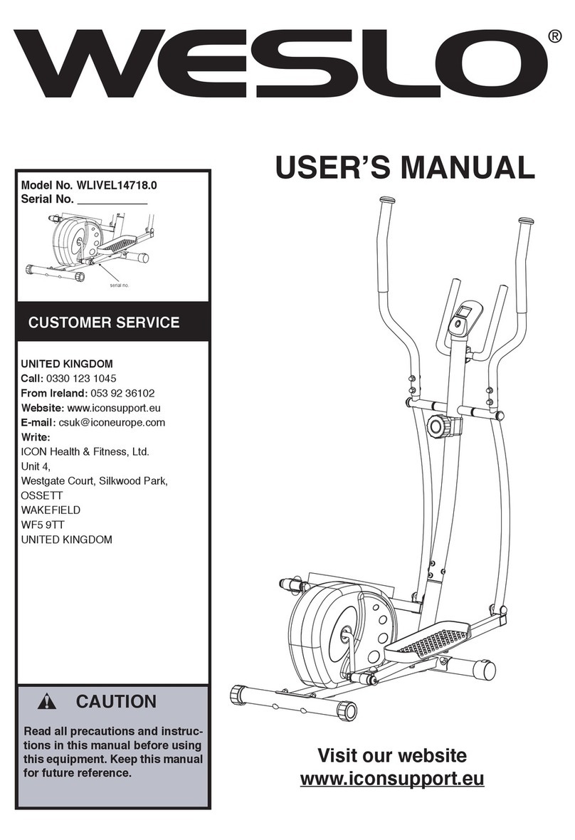Weslo WLIVEL14718.0 user manual