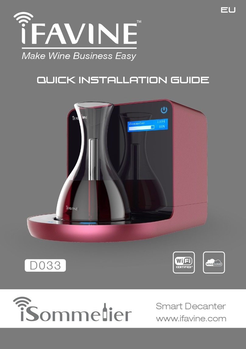 iFAVINE iSommelier D033 Quick installation guide
