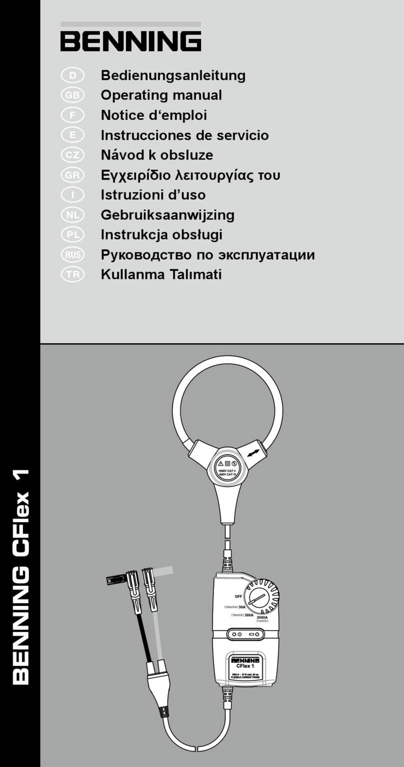 Benning CFlex 1 User manual